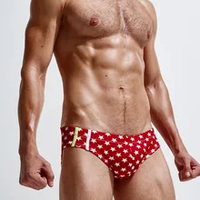 Мужские горячие продажи летние купальники низкий Wiast мужские сексуальные плавки гей пляжные шорты сексуальные мужские бикини удобный купальник со звездами