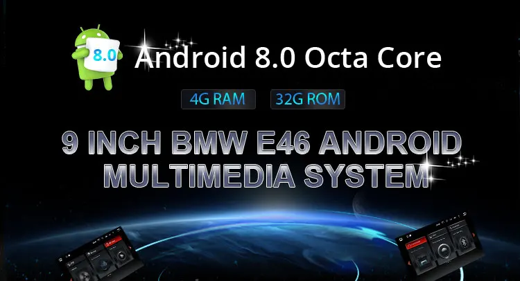 Best 9 Inch HD Touch Screen Autoradio Android 9.0 Car Multimedia For BMW E46 M3 318i 320i 323i 328i 330i Support GPS Navigation WiFi 5