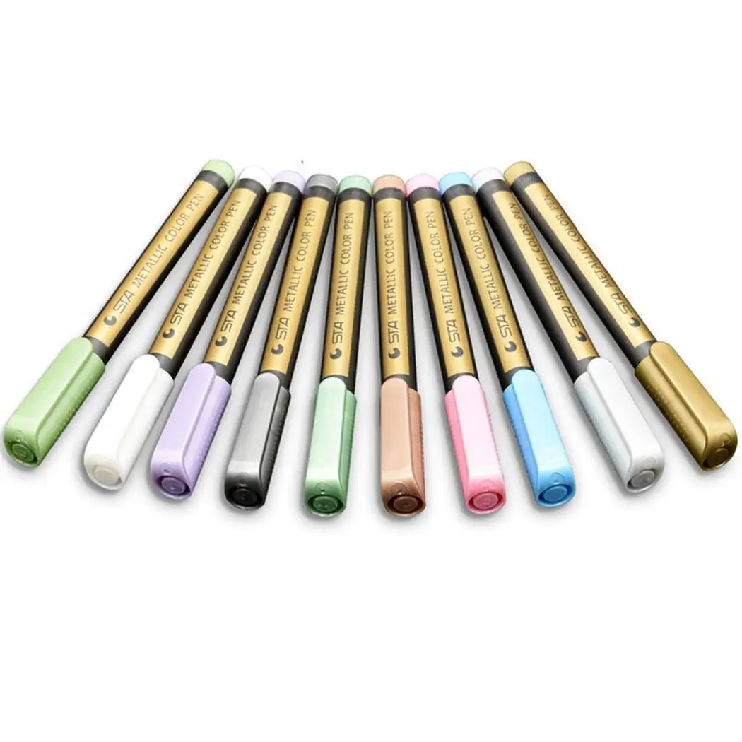 

Multicolor Glitter Marker Pen Soft Paint Pen 1PCSx DIY Painting Graffiti 10PCS x Study, Work Stationery