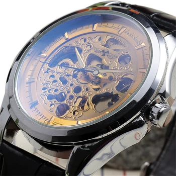 

Winner Navigator Series Men Watches Top Brand Luxury Skeleton Mechanical Watch Clock Men Gold Automatic Wristwatch Montre