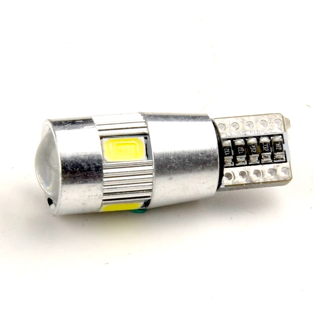 

T10 501 194 168 W5W 6 LED 5630 SMD Canbus ERROR FREE Pure White Car Auto Side Wedge Parking Lights Lamp Bulb DC12V