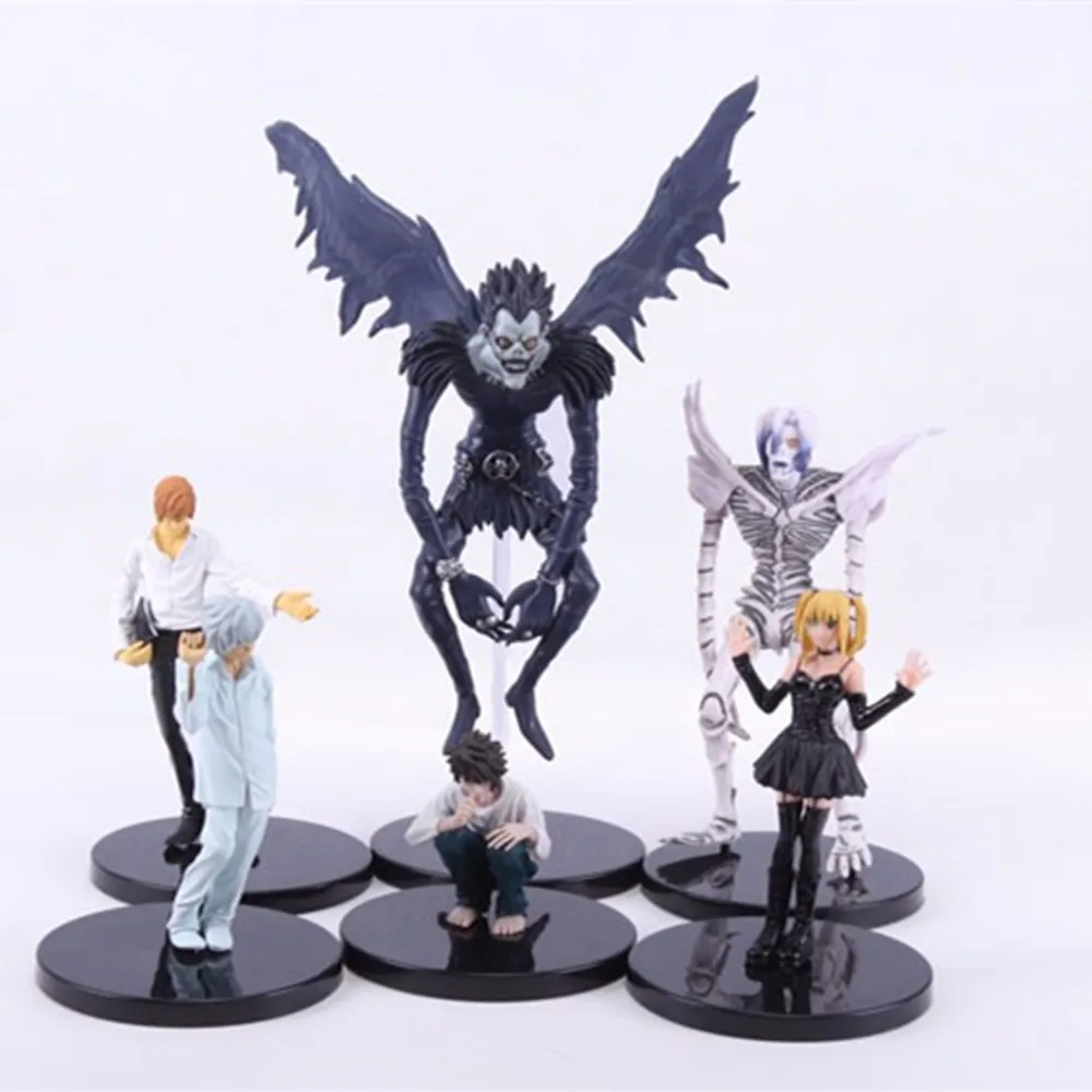 6pcs Set Anime Death Note L Killer Ryuuku Rem Misa PVC Figure