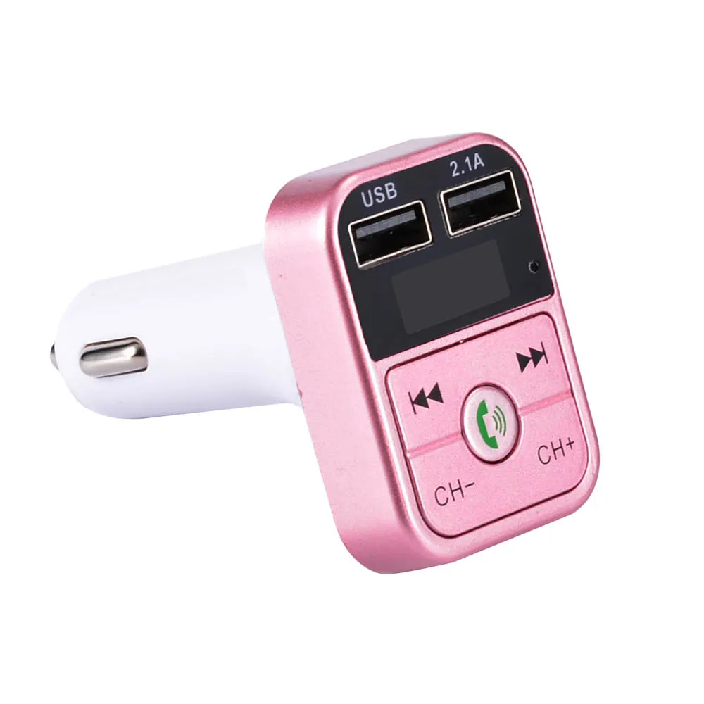 

B2 Car FM Transmitter Wireless Radio Adapter USB Charger Mp3 Player USB Charger 2.1A Car Accessories Handsfree