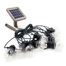 Филипп Винтаж 10 лампочек 9,4 м длинный водонепроницаемый автоматический солнечный светильник для рождества дома сада наружного использования