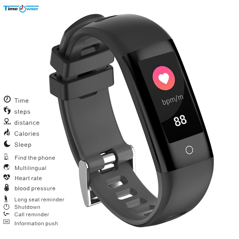 

Time Owner G16 Smart Bracelet Realtime Heart Rate Monitoring Fitness Tracking Fitband Remote Camera Control Reminder Smart Watch