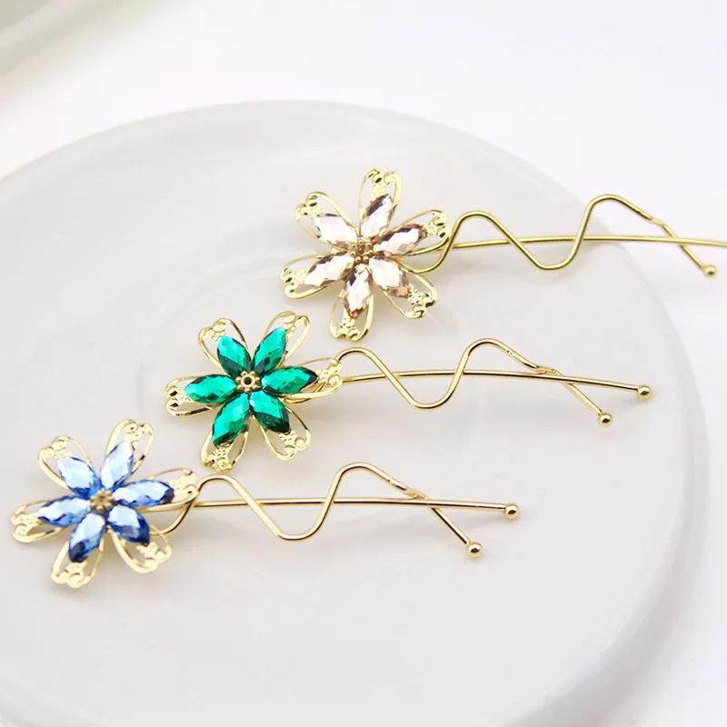 

fashion kanzashi flowers hair clasp sticks accessories for wwomen girls hair clips pins hairpin hairgrip barrette wholesale lots