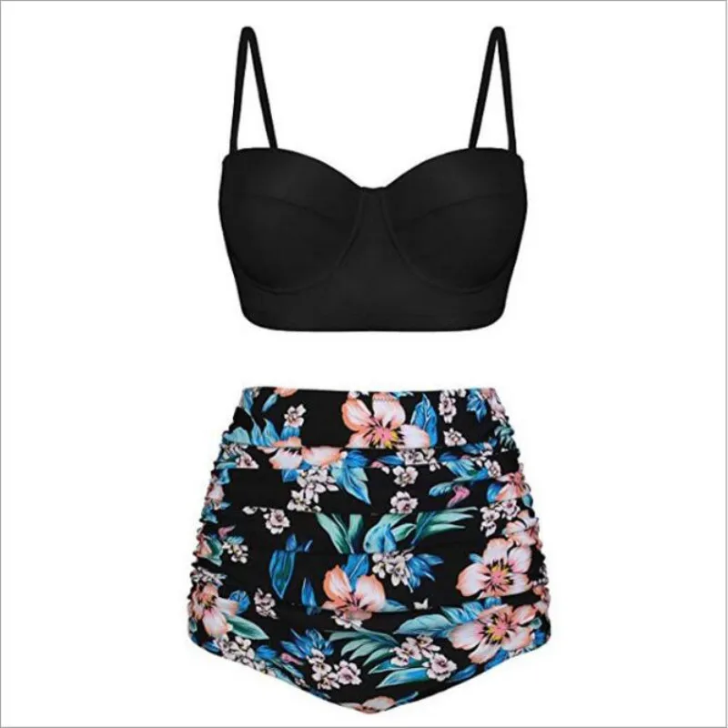 

Push Up Women Swimsuit High Waist Bikinis Plus Size Sexy Swimwear Bikini Set Bathing Suits Beach Wear Biquini