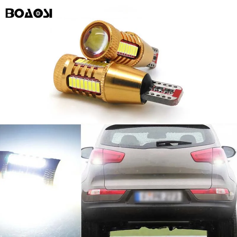

BOAOSI 2x T15 W16W LED 4014 Chip Canbus backup reverse light lamp FOR kia rio sportage k2 k3 k4 k5 cerato sorento soul