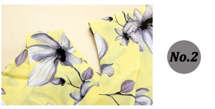 Blusas Femininas 2018 Women Open Shoulder Tops Female Casual Short Sleeve Chiffon Blouses Print Floral Shirts Ladies Tops (11)