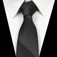 GUSLESON модный качественный тонкий галстук 6 см Черный Серый Узкий Шелковый жаккардовый галстук для мужчин Свадебная вечеринка жених