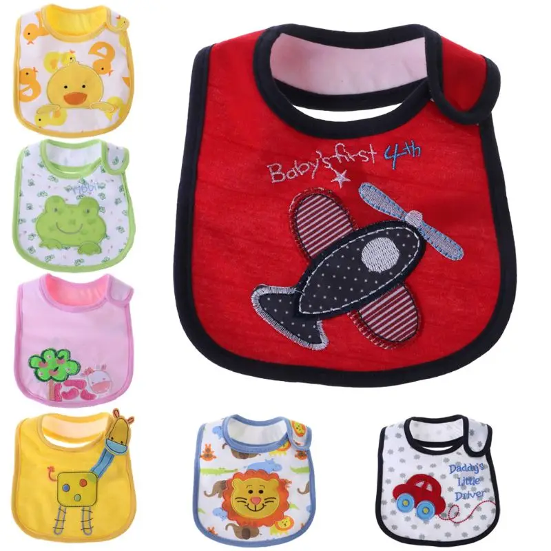 

Baby Bib Feeding Saliva Towel Waterproof Cartoon Burp Cloth Kids Newborn Bandana