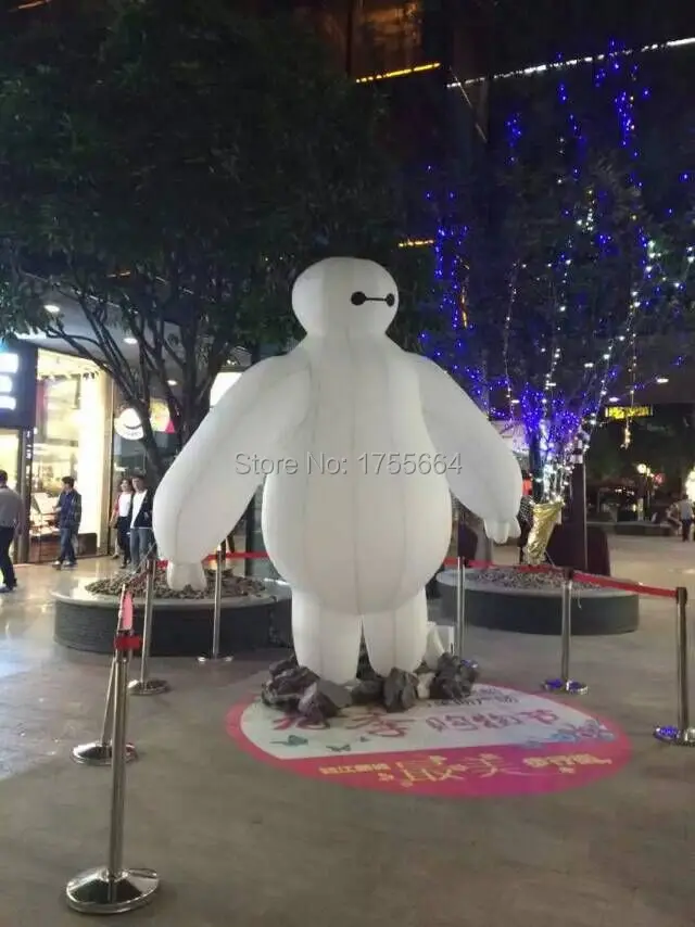 

2015 New Popular Item Customized Big Hero 6 Cartoon Inflatable Baymax Mascot For Advertising or Yard ,Street Decoration