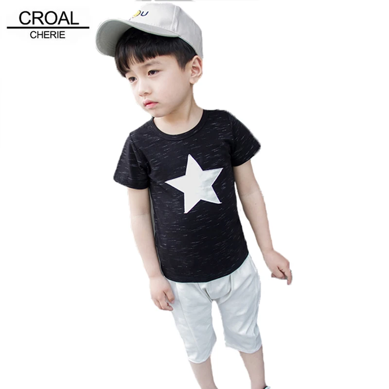 90 130cm Fashion Brand Children Clothes Summer Five pointed Stars Short