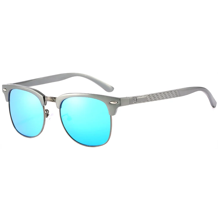 Saylayo, Роскошные Мужские поляризационные солнцезащитные очки, алюминиево-магниевые солнцезащитные очки, очки для вождения, очки для мужчин, Oculos Masculino, мужские - Цвет линз: Blue with box