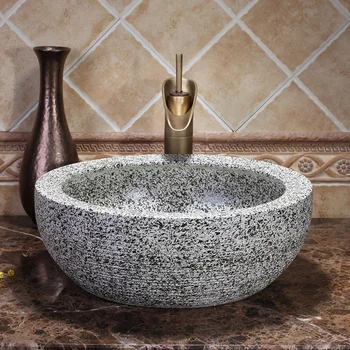 

Retro Art Bowl Bathroom Cloakroom Chinese Handmade Europe Vintage Ceramic Lavabo Bathroom Sink wash basin bowl
