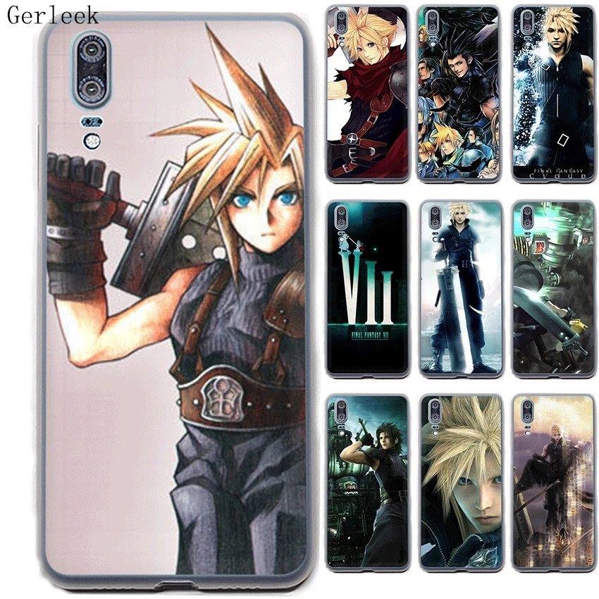 

Gerleek Case Phone For Huawei P8 P9 P10 P20 Pro Lite Plus P Smart Cover Protection Final Fantasy VII FF7