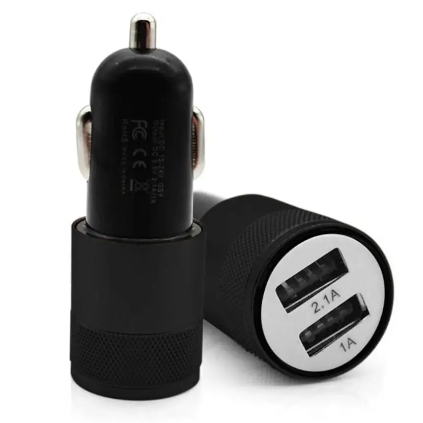

5V 2.1A Mini Dual 2 Port USB Car Charger Adapter for Smart Mobile Cell Phone