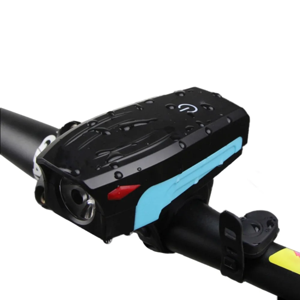 Велосипедный передний световой набор USB перезаряжаемое Сенсорное управления громкий звуковой рог динамик велосипедная головка освещение для езды на велосипеде