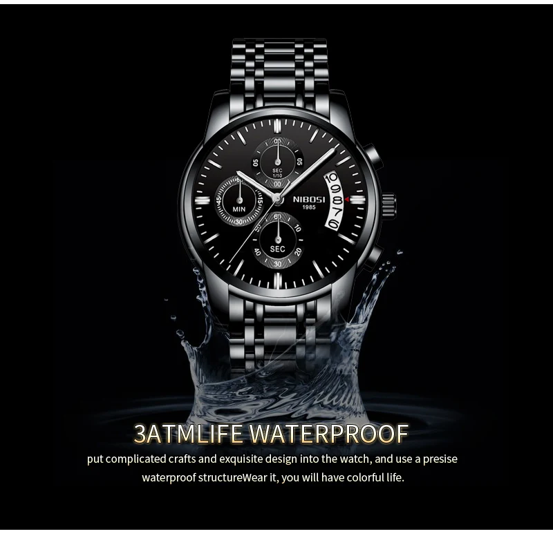 Relogio Masculino NIBOSI Mens Watches Top Brand Luxury Dress Famous Brand Watch Men Waterproof Calendar Luminous Erkek Kol Saati (11)