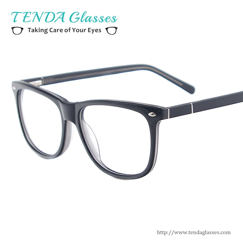 Мужские классические очки большие овальные качественные ацетатные очки по рецепту для линз прогрессивного близорукости чтения