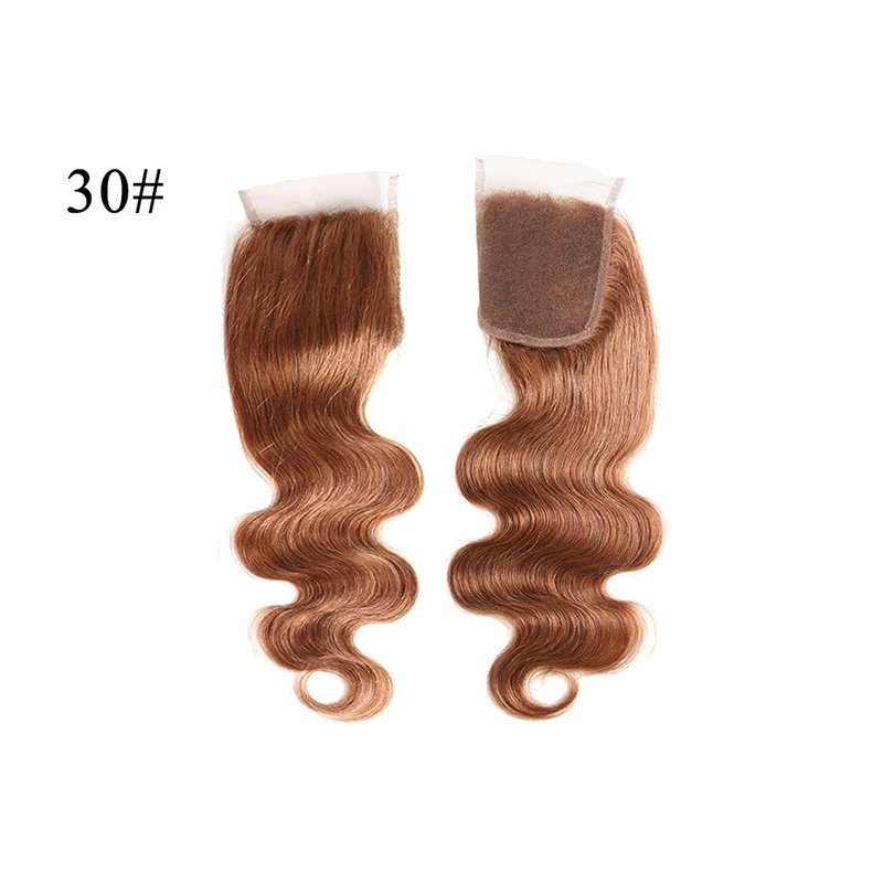 Али Фуми queen hair средняя часть закрытие бразильский объемная волна 33 # волос