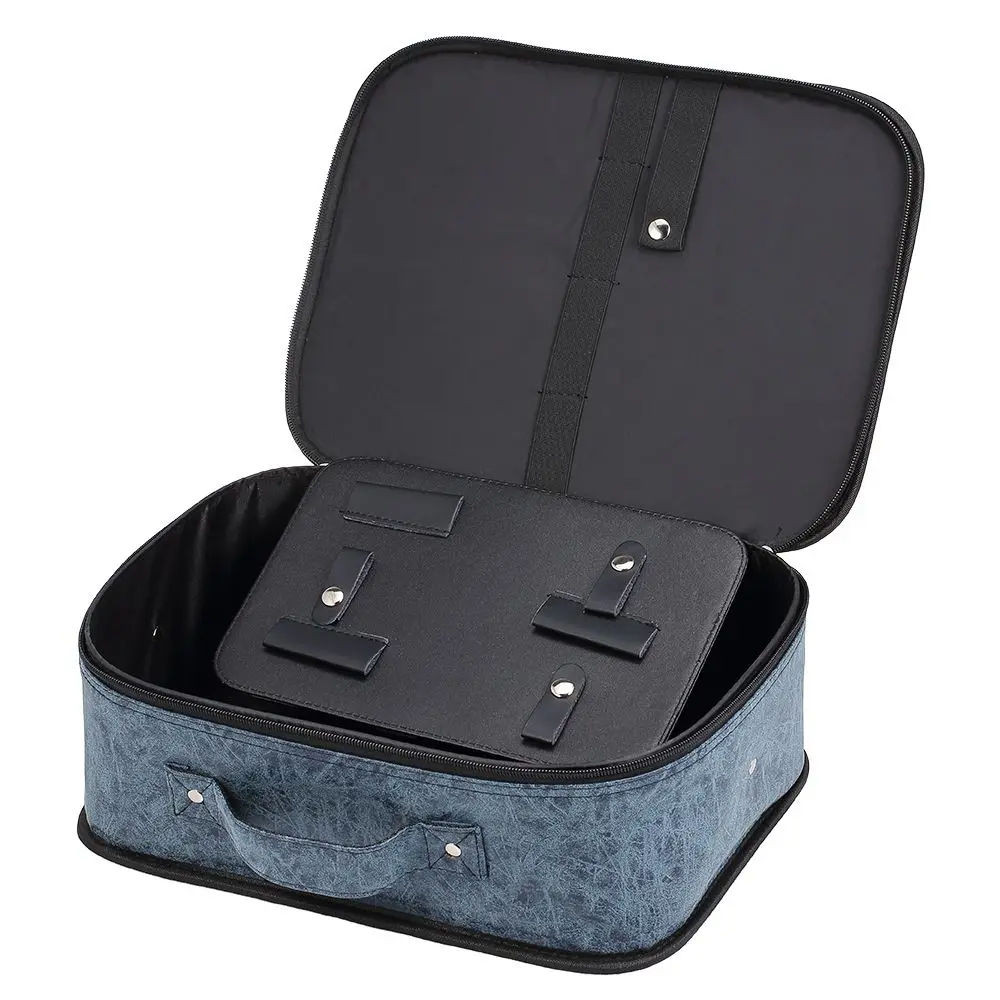 2 Layers Hair Tool Bag Waterproof Hairdressing Salon Portable Tool Case Scissors Comb Organizer