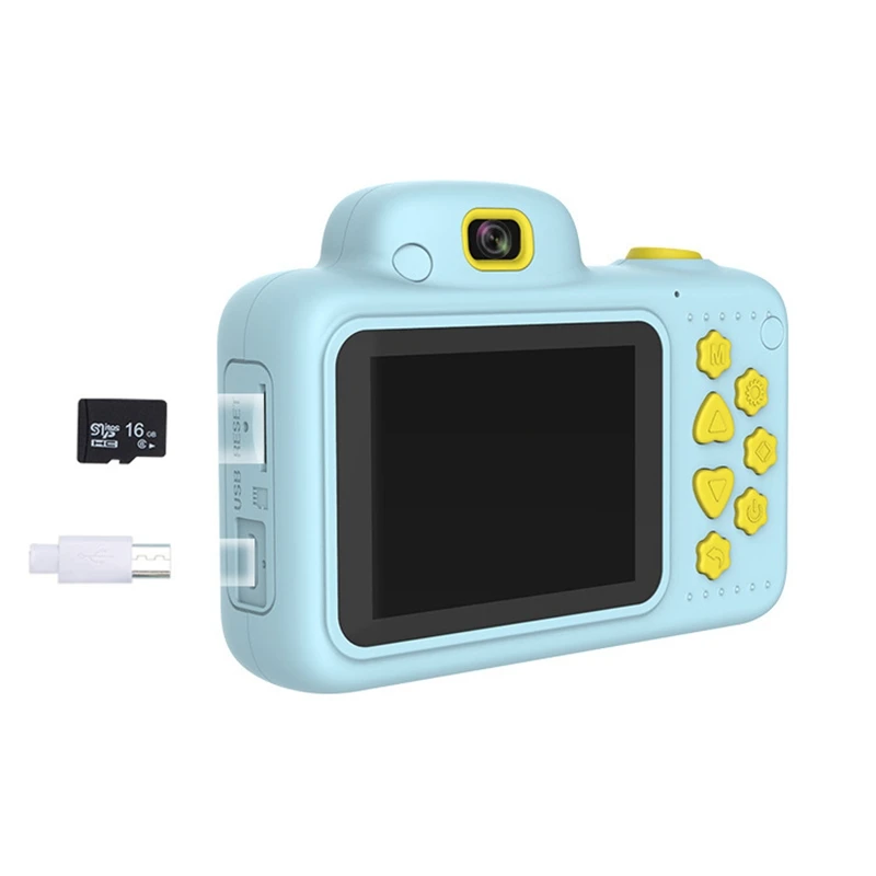 Kids Camera Mini Children Slr Camera 2.4 inch Screen 8Mp With 16G It Card Dual Lens