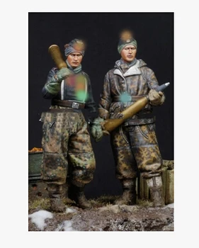 

1/35 Scale Uncolor CARRY SOLDIERS WINTER toy Resin Model Miniature resin figure Unassembly Unpainted