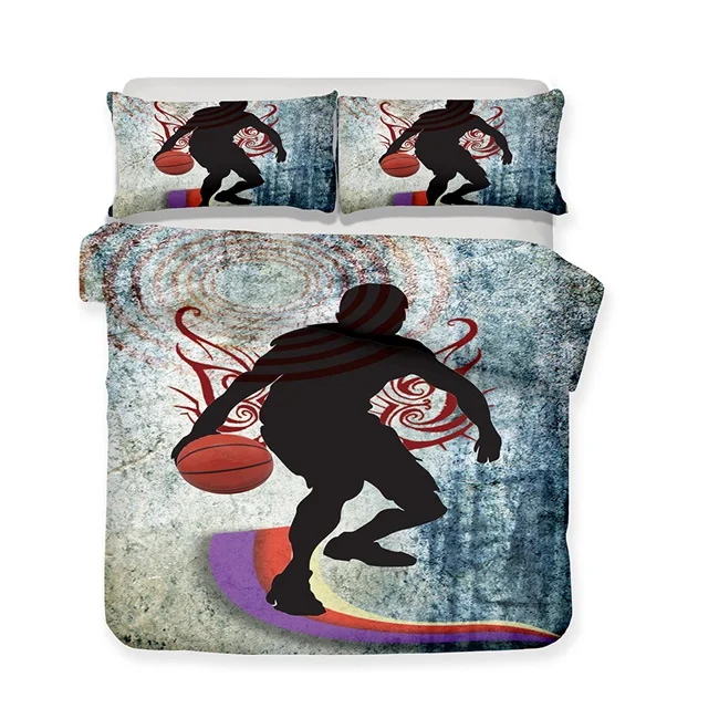 13 цветов Баскетбол Постельное белье Мандала Стёганое одеяло крышка мир Дизайн постельный комплект в богемном стиле мини фургон Постельное белье 2/3 шт. BE1185 - Цвет: 2
