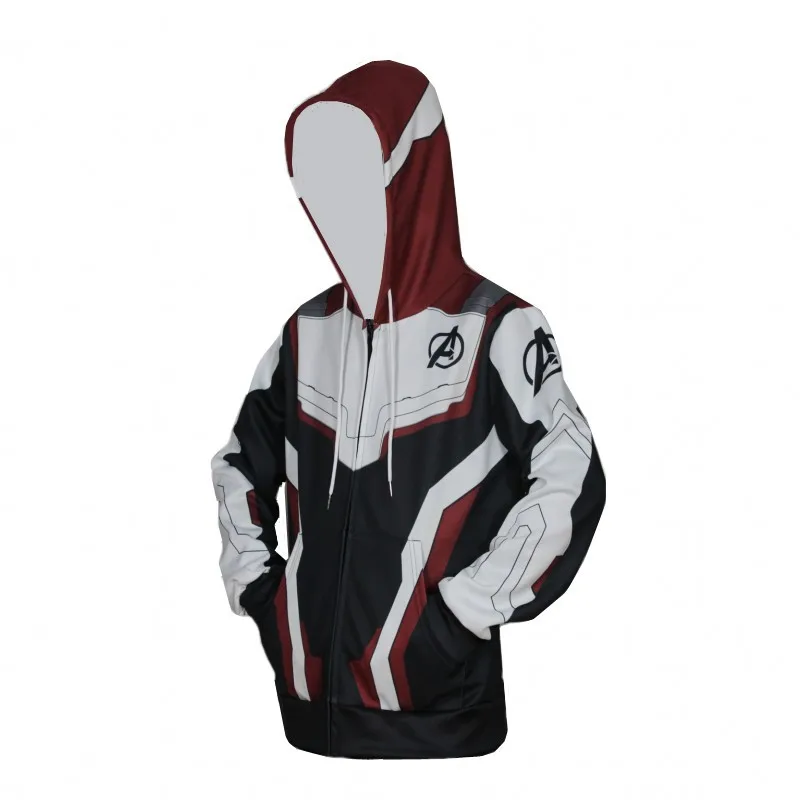 Avengers Endgame Quantum warfare Cosplay Costume 3D Printing zipper Sweatshirts Hooded fashion Men and women Anime jacket