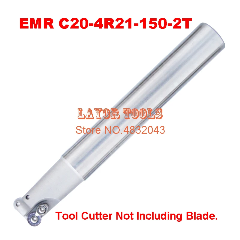

EMR C20-4R21-150-2T R4 indexable End Mill,Milling tool,R4 Toroidal Cutter For Mill Machine,150mm Length, RPMT0802MO Mill Cutter