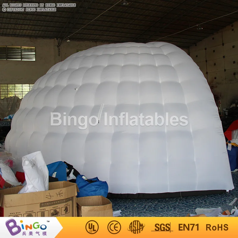  Free shipping 5X3X2.5 M inflatable half dome igloo for outdoor event durable inflatable dome tent f