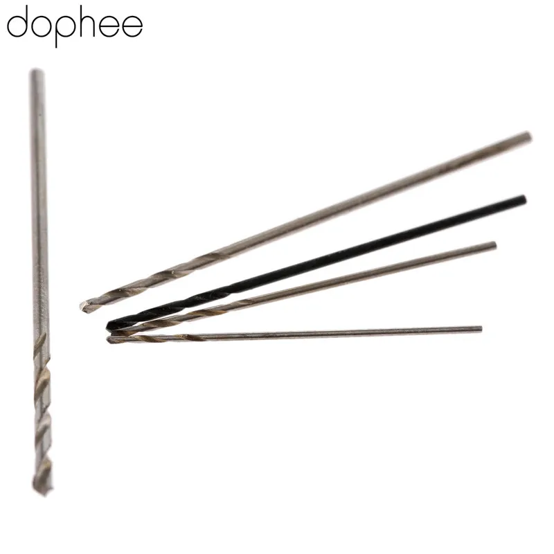 dophee 10Pcs Twist Drill Bits HSS Drill Bit 1.5/1.6/1.7/1.8/1.9mm Micro Straight Shank Drilling Electric Drills Woodworking Tool