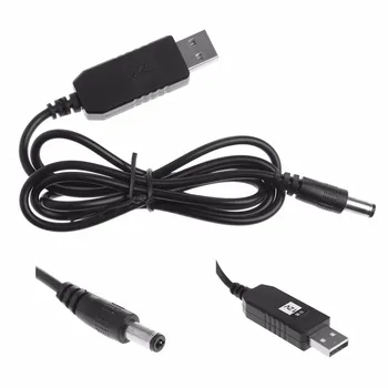 

New USB DC 5V To 12V 2.1x5.5mm Male Step up Adapter Cable For Router LED Strip Light Hot Sale