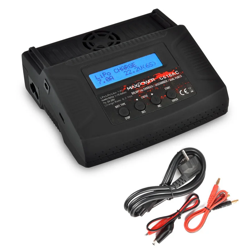 

High Quality 10-18V C610AC Professional Balance Charger for RC Model Nimh Battery Balancing Charger