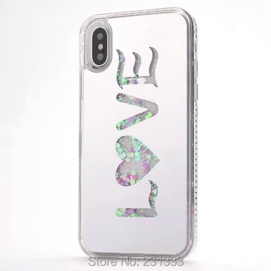 C ku для Iphone X 8 7 PLUS 6 6S жидкий зыбучий песок алмазное блестящее покрытие ТПУ чехол