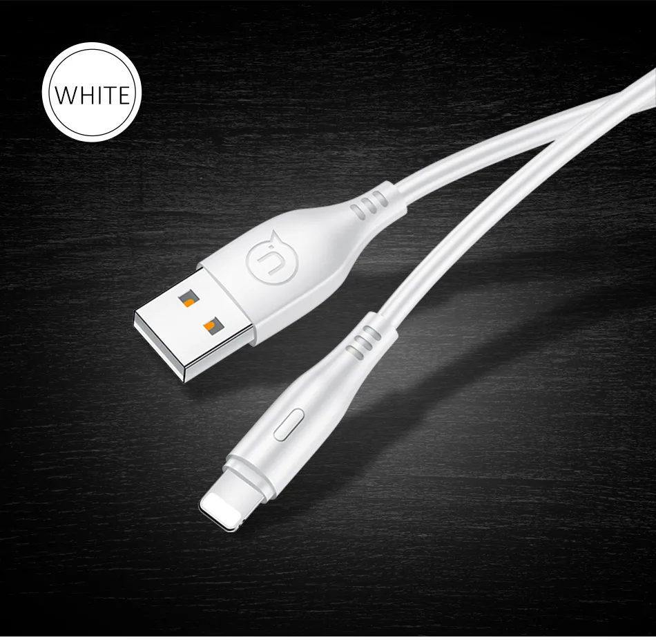 USAMS USB кабель для iPhone USB кабель 2A Быстрая зарядка USB кабель для iPhone Синхронизация данных для iOS 12 11 10 круглый шнур данных