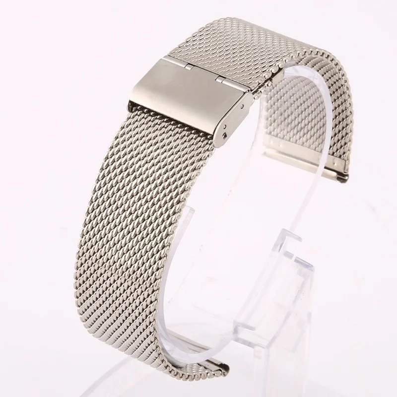 

20mm watch strap Watchband Universal Stainless Steel Metal Watch Band Strap For Milanese Watchband Bracelet 18mm 22mm 24mm