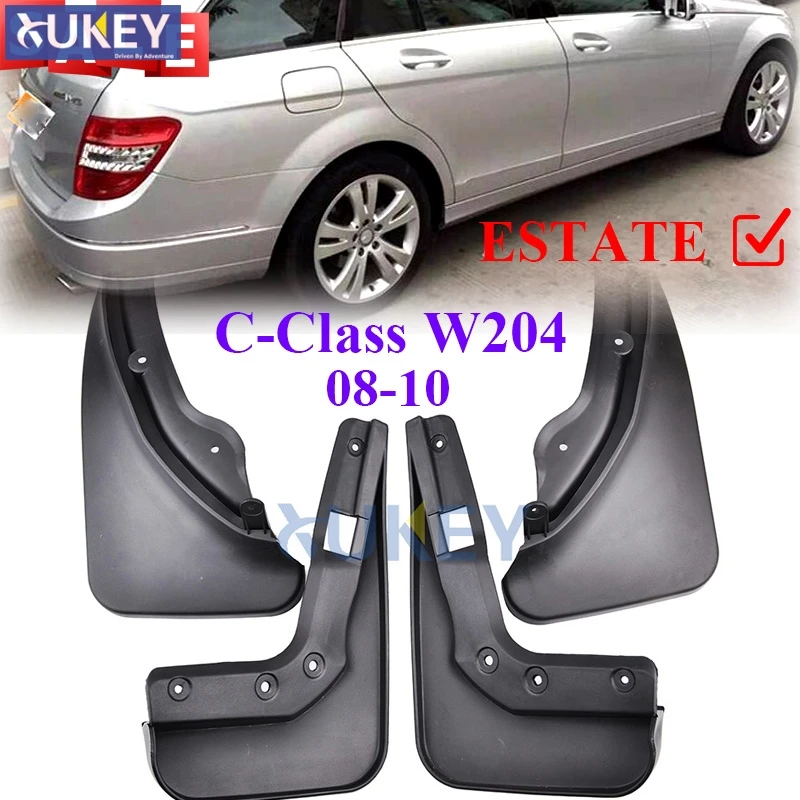 Для Mercedes Benz C класса W204 S204 для автомобиля с кузовом универсал 2008 2009 2010 автомобиль брызговики брызговик брызговики спереди и сзади Fender