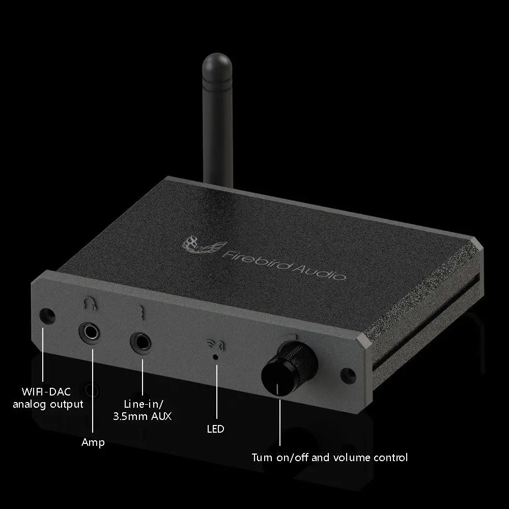 Wifi DAC Декодер Беспроводной аудио приемник волокно/коаксиальный усилитель для наушников