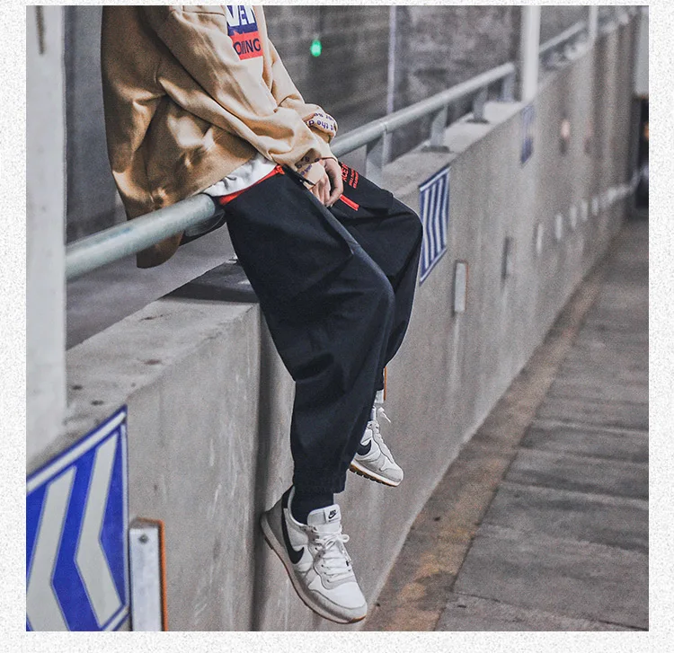 Новинка 2019 года мужские повседневные брюки мужской уличной хип хоп свободные шаровары джоггеры Спортивные штаны брюки для девочек