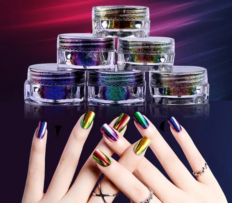 5 г Хамелеон пигмент Duochrome зеркальный порошковый хромированный галактика пудра