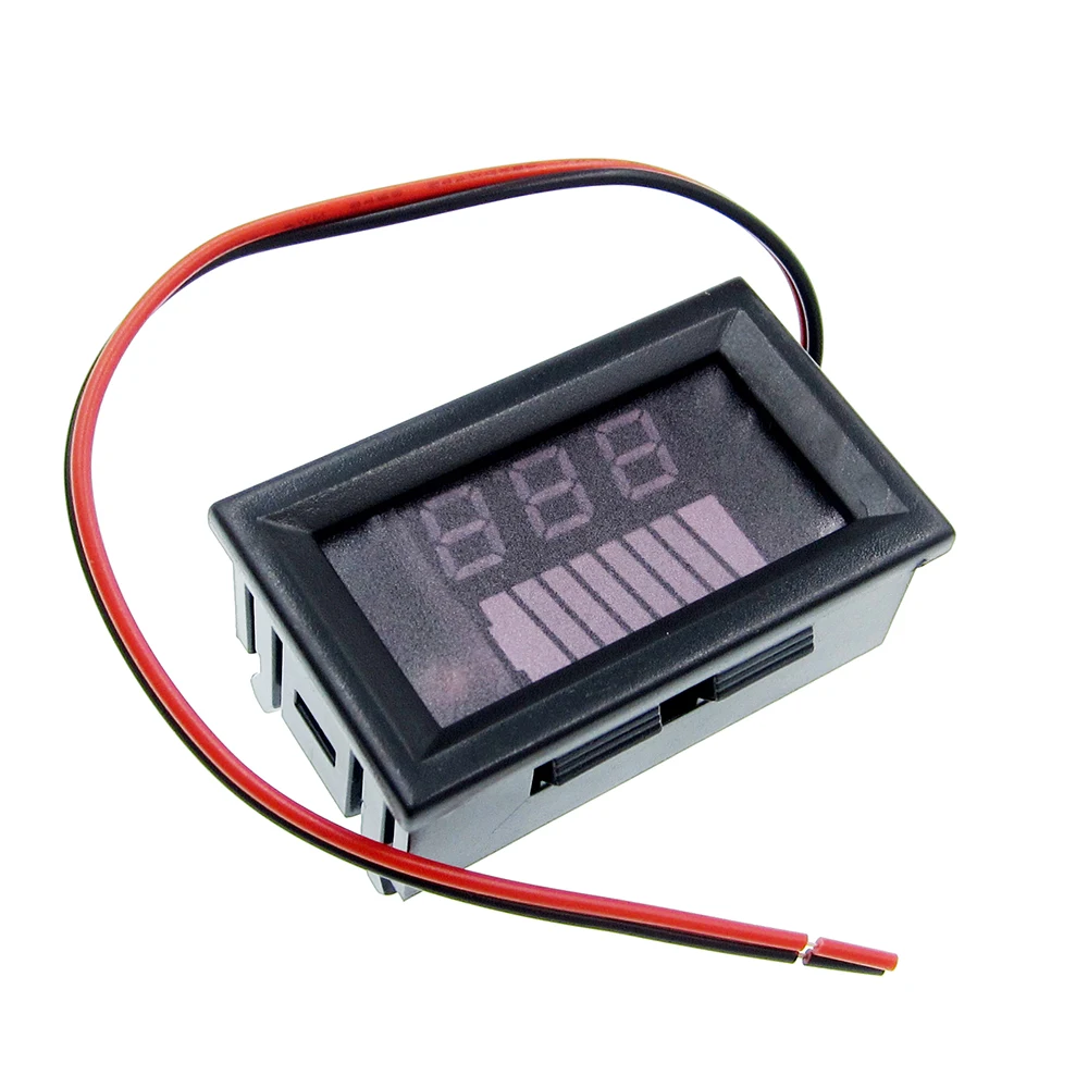 

12V ACID Red Lead Battery Capacity Indicator Charge Level Lead-acid LED Tester Voltmeter