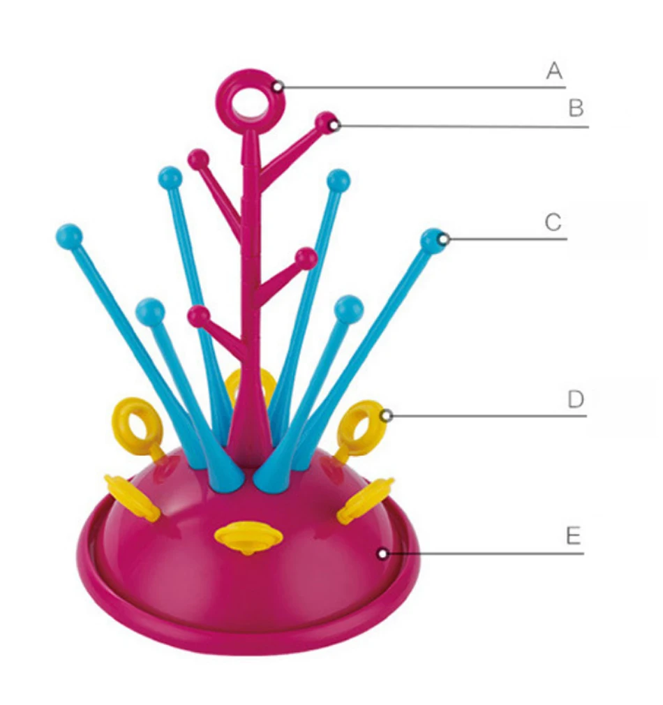 Сушилка для детских бутылочек, полка для бутылок PP+ ABS, здоровая бутылочка, держатель для пустышки, Детские бутылочные чашки, сушилка