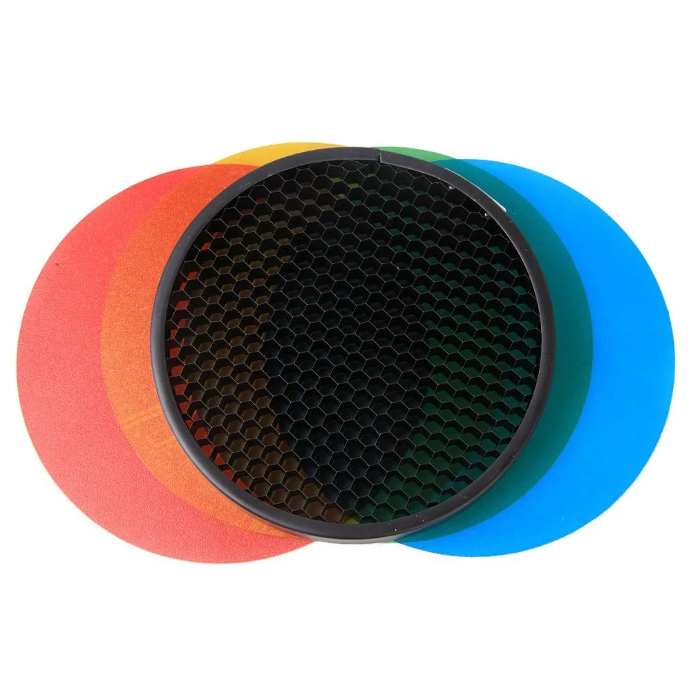 

A035 GODOX AD-S11 Color Filter Gel Pack & Reflector For WITSTRO Flash AD180 AD360