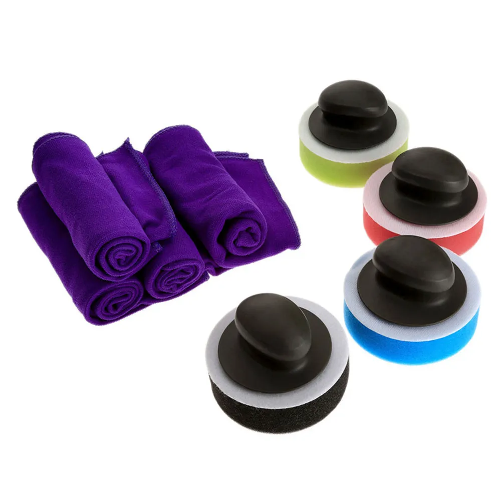 car polisher 5 Handle Towel Kit Polishing Buffing Pad Wax Sponge For 1Set car polisher 5 Handle Towel Kit Polishing Buffing Pad Wax Sponge For 1Set