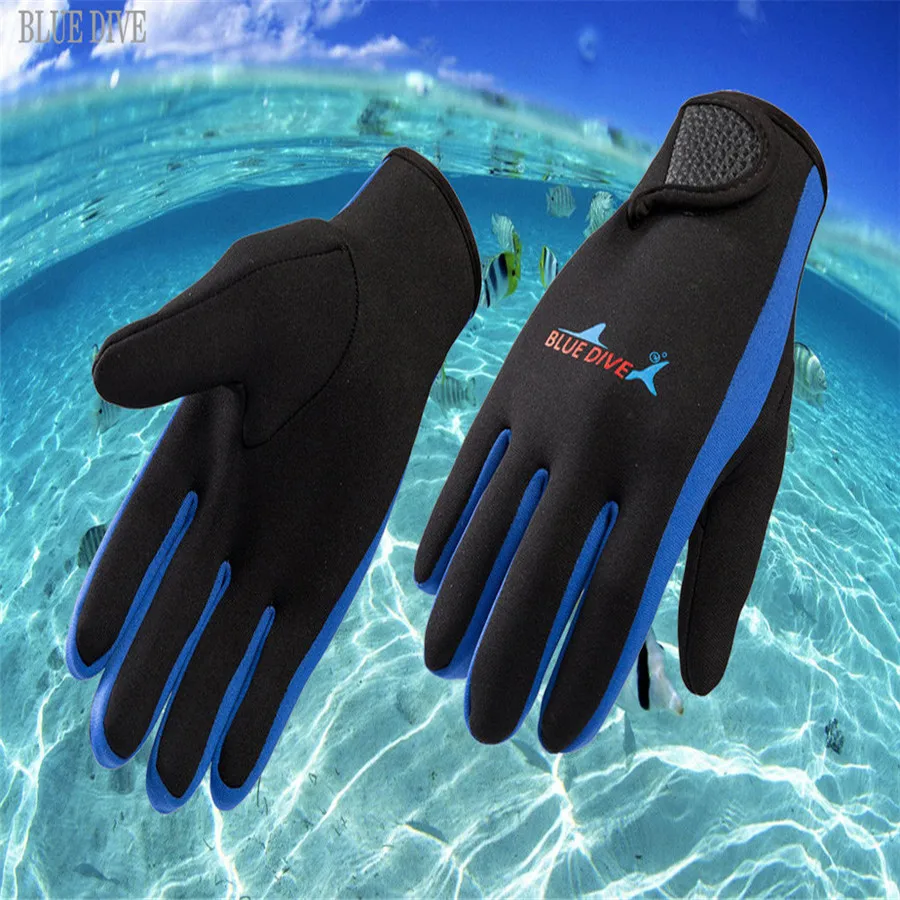 2019 1.5mm diving gloves neoprene gloves diving surfing javelin fishing snorkeling sea sports warm gloves fashion 40MA10 (20)