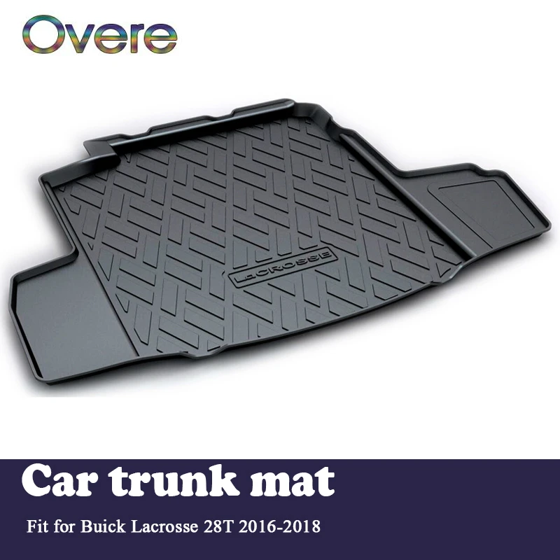 

Overe 1Set Car Cargo rear trunk mat For Buick LaCrosse 28T 2016 2017 2018 Styling Boot Liner Tray Waterproof mat Accessories
