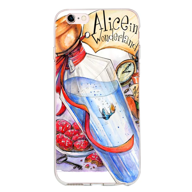 Алиса в стране чудес принцесса мультфильм iphone 7 plus чехол для телефона Para o X 4 5S se 6 s 8