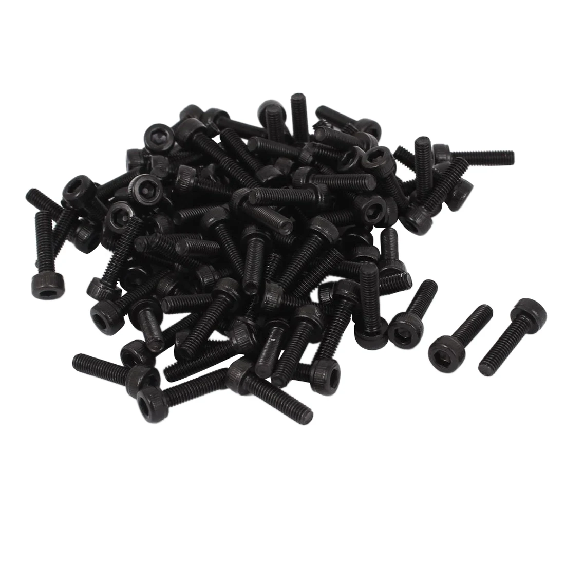 

100Pcs M3 Screw Cap Point Hex Socket Screws Bolts 2type